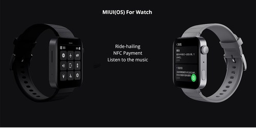 Xiaomi Mi Watch 4G LTE 1.78 Inch AMOLED 2.5D Glass Screen Heart Rate Monitor Waterproof Built-in GPS - Black