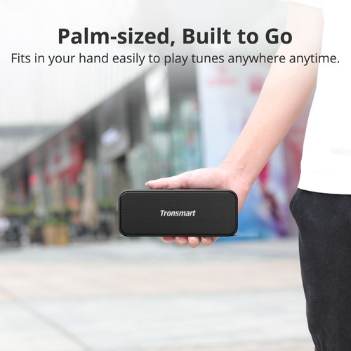 Tronsmart T2 Plus 20W  Bluetooth 5.0 Speaker 24H Playtime IPX7 Waterproof  Soundbar with TWS,Siri,Micro SD