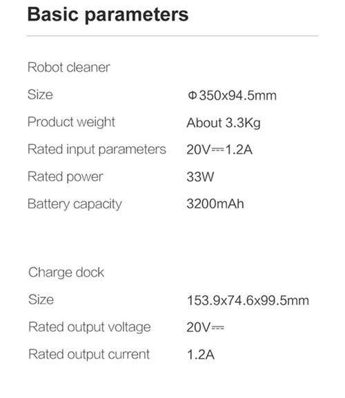 Xiaomi VIOMI V2 Pro Vacuum Cleaner 2100Pa LDS Laser Navigation Intelligent Electric Control Tank EU Plug - Gray