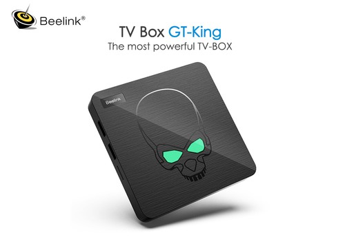 Beelink GT-King Amlogic S922X 2.2GHz Android 9.0 4GB DDR4 64GB eMMC 4K TV Box with 2.4G Air Mouse Dual Band WiFi Gigabit LAN Bluetooth USB3.0