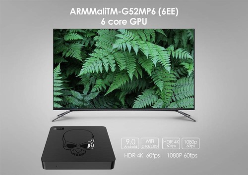 Beelink GT-King Amlogic S922X 2.2GHz Android 9.0 4GB DDR4 64GB eMMC 4K TV Box with 2.4G Air Mouse Dual Band WiFi Gigabit LAN Bluetooth USB3.0