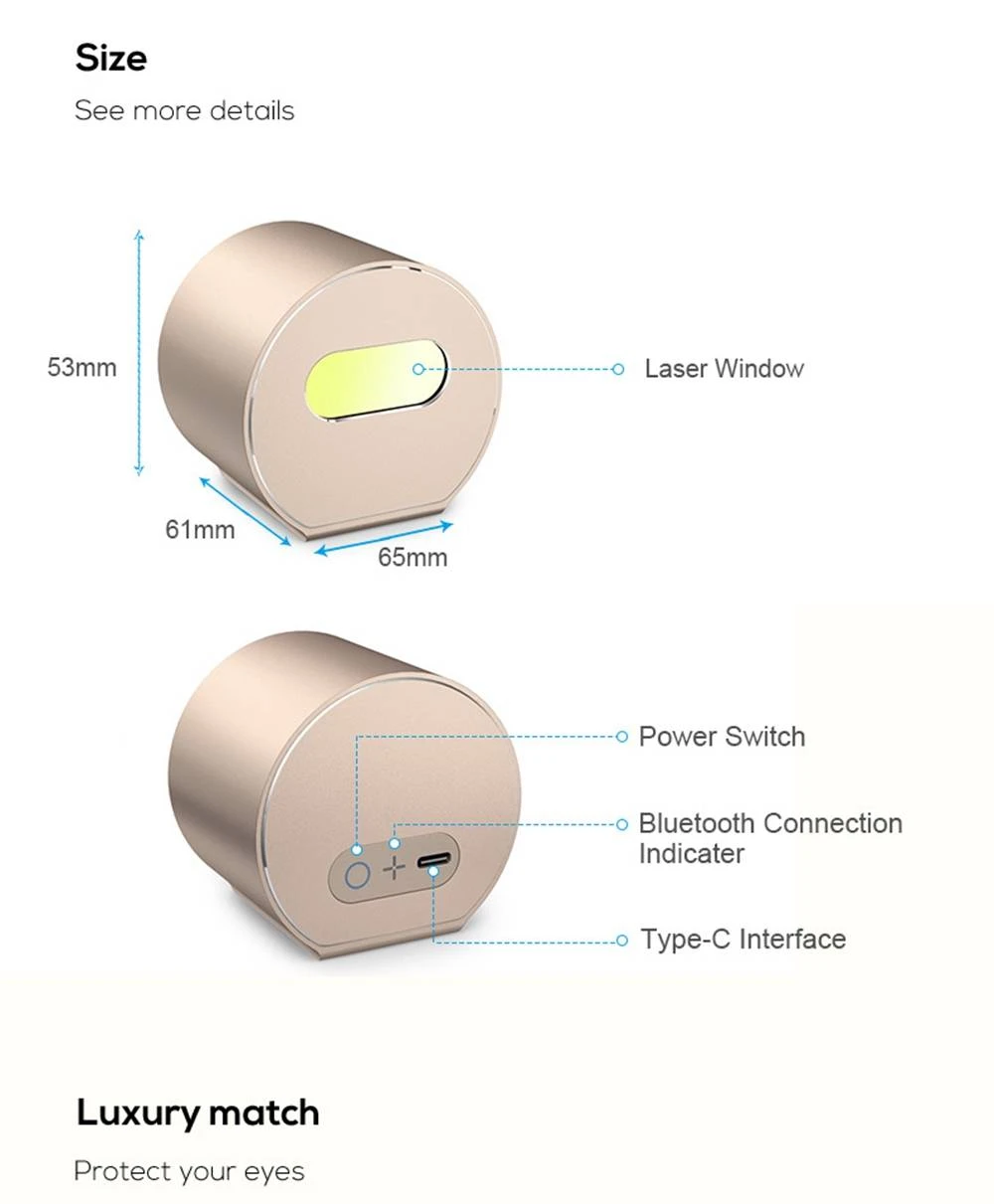 LaserPecker L1 Mini Bluetooth Лазерный гравер Machine App Control Отключение при перегреве с защитными очками - красный