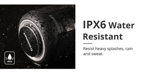 Tronsmart T6 Plus Upgraded Edition Bluetooth 5.0 40W Speaker NFC Connection 15 Hours Playtime IPX6 USB Charge Out - Black