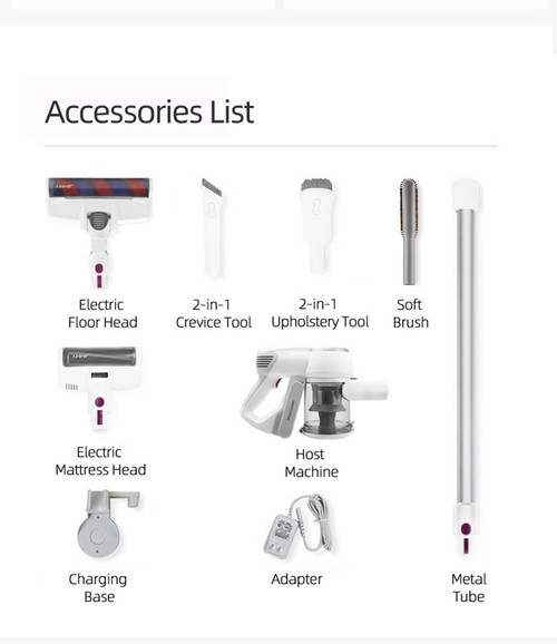 Xiaomi JIMMY JV53 Handheld Cordless Vacuum Cleaner 125AW Powerful Suction International Version - Grey