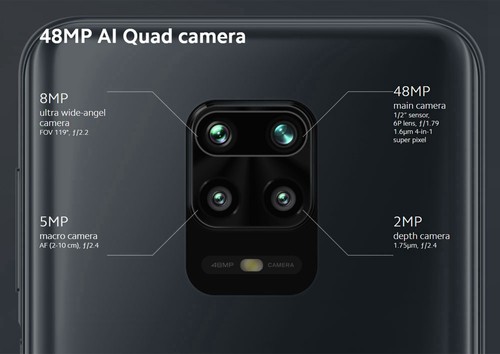 Global Version Xiaomi Redmi Note 9S Inch 6GB 128GB Grey