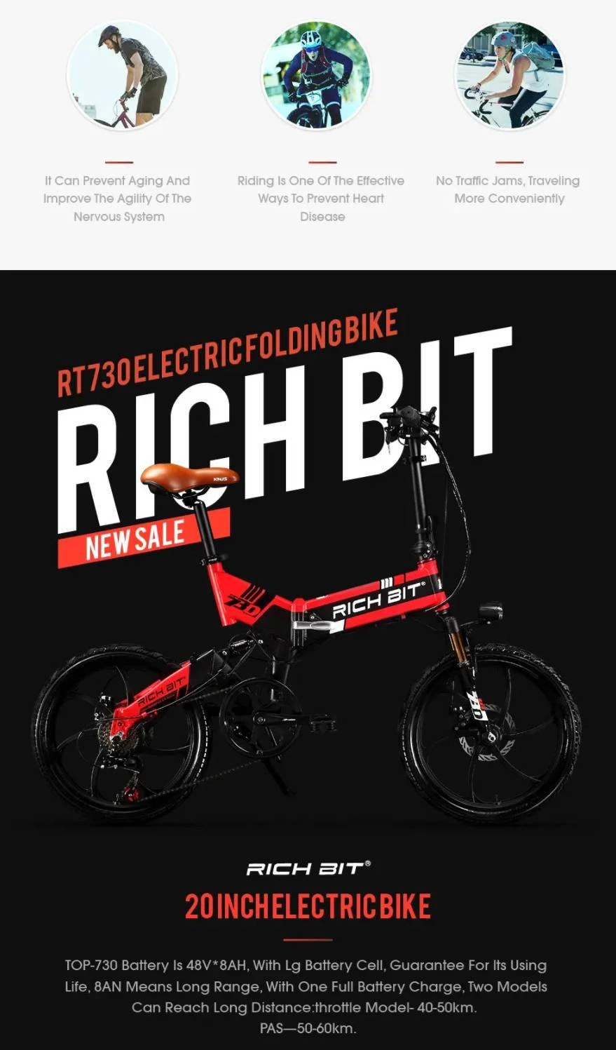 RICH BIT 電動アシスト自転車 TOP730 走行距離2キロ – 買取実績