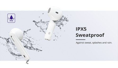 Tronsmart Onyx Ace Bluetooth 5.0 TWS Earphones 4 Microphones Qualcomm QCC3020 Independent Usage aptX/AAC/SBC 24H Playtime Siri Google Assistant IPX5 - White