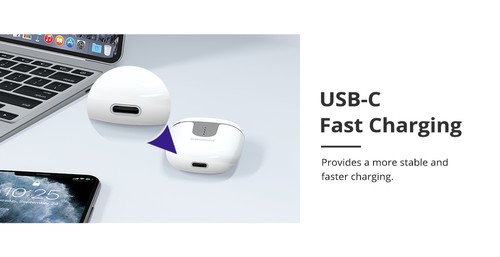 Tronsmart Onyx Ace Bluetooth 5.0 TWS Earphones 4 Microphones Qualcomm QCC3020 Independent Usage aptX/AAC/SBC 24H Playtime Siri Google Assistant IPX5 - White