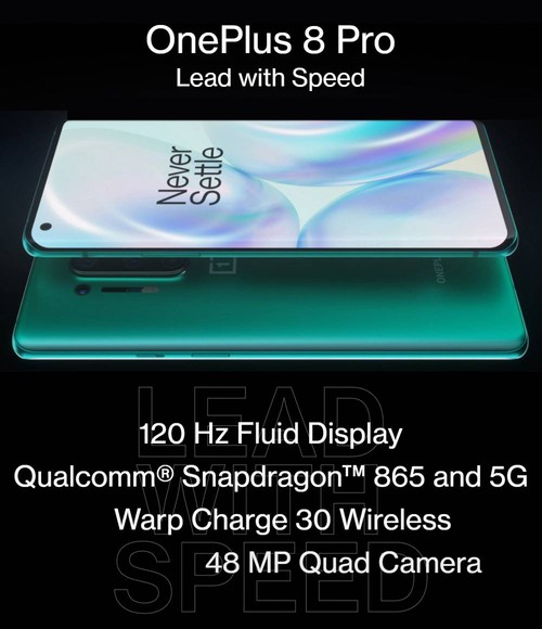 OnePlus8Pro グローバルRom Global ROM OnePlus 8 Pro 5G Smartphone 8GB 128GB Onyx Black