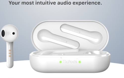 TicPods Free White 美品 TicPods Free wireless earbuds - Your audio under control.