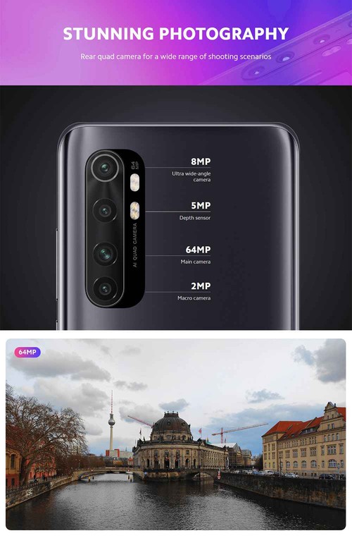Xiaomi mi note 10 lite 6GB 128GB グローバル版 グローバルバージョンXiaomiMi Note 10 Lite 6.47 '' 6GB128GB