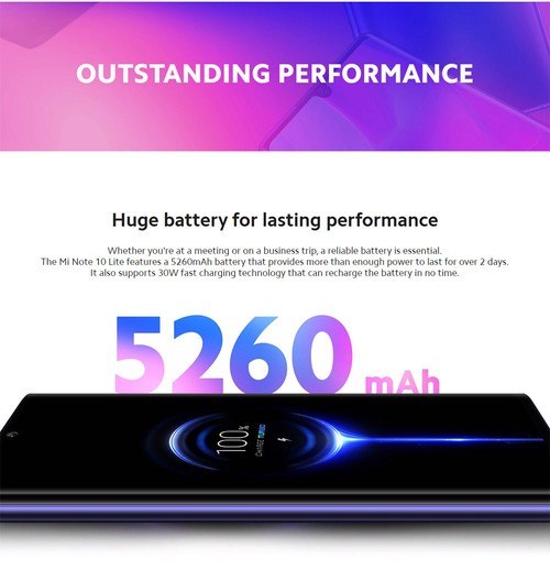 Xiaomi mi note 10 lite 6GB 128GB グローバル版 Global Version Xiaomi Mi Note 10 Lite 6.47'' 6GB 128GB Black