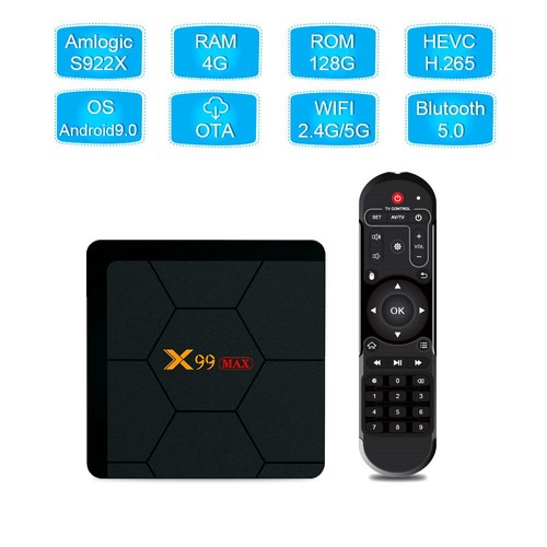 X99 max-922 amlogic s922x 4gb/128gb 4K Android TV Box
