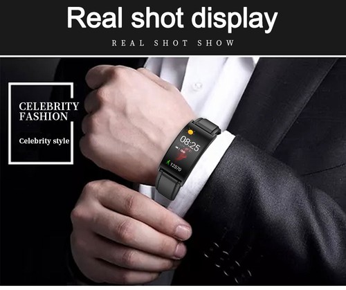 Makibes T20 Smart Band Blood Pressure Monitor Curved Screen Gray - Main Image