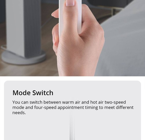 Smartmi 2000W Smart Electric Air Heater Ptc Ceramic Heating Warmer Fan Quiet Efficient 3S Fast Heat Warmer Remote Control Work With Mijia App From Xiaomi Ecosystem - White