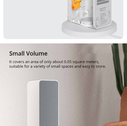 Smartmi 2000W Smart Electric Air Heater Ptc Ceramic Heating Warmer Fan Quiet Efficient 3S Fast Heat Warmer Remote Control Work With Mijia App From Xiaomi Ecosystem - White