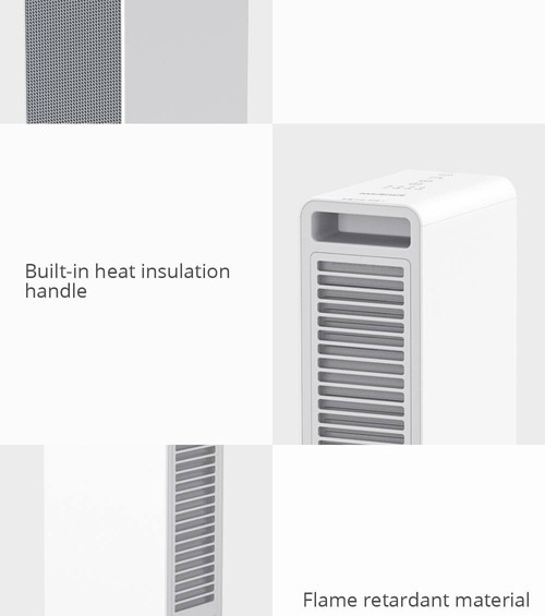 Smartmi 2000W Smart Electric Air Heater Ptc Ceramic Heating Warmer Fan Quiet Efficient 3S Fast Heat Warmer Remote Control Work With Mijia App From Xiaomi Ecosystem - White