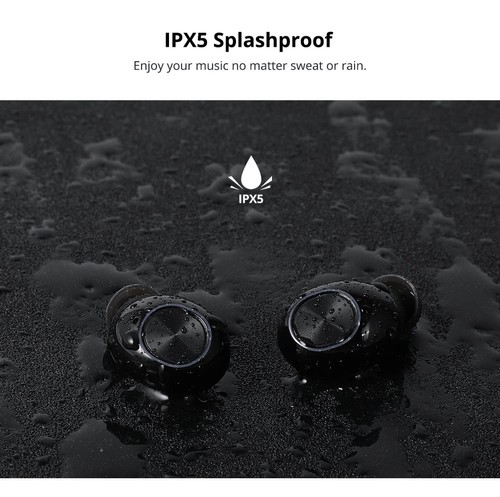 Tronsmart Spunky Beat with APP Control Bluetooth 5.0 TWS CVC 8.0 Earbuds Qualcomm QCC3020 Independent Usage aptX/AAC/SBC 24H Playtime Siri Google Assistant IPX5