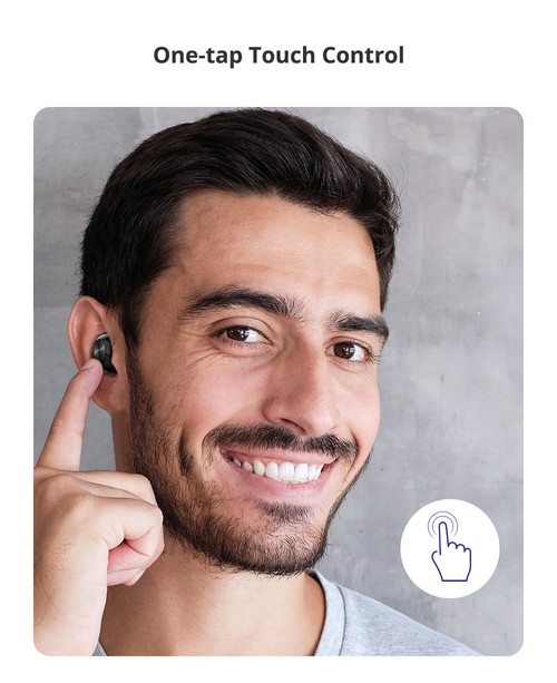 Tronsmart Spunky Beat with APP Control Bluetooth 5.0 TWS CVC 8.0 Earbuds Qualcomm QCC3020 Independent Usage aptX/AAC/SBC 24H Playtime Siri Google Assistant IPX5