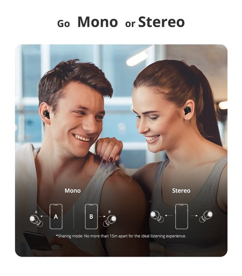 Tronsmart Spunky Beat with APP Control Bluetooth 5.0 TWS CVC 8.0 Earbuds Qualcomm QCC3020 Independent Usage aptX/AAC/SBC 24H Playtime Siri Google Assistant IPX5