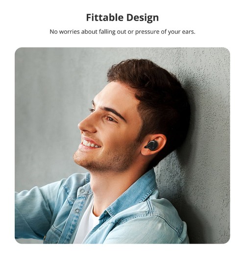 Tronsmart Spunky Beat with APP Control Bluetooth 5.0 TWS CVC 8.0 Earbuds Qualcomm QCC3020 Independent Usage aptX/AAC/SBC 24H Playtime Siri Google Assistant IPX5