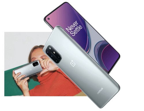 スマートフォン本体 OnePlus 8T 8GB RAM/128GB ROM OnePlus 8T シルバー 8GB RAM／128GB ROM