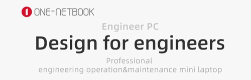 One Netbook  A1 360 Degree 2 in 1 Pocket Laptop Intel M3-8100Y  7" Touch Screen 2560*1200 IPS 16GB RAM 512GB PCIe SSD RS232 Port Gigabit RJ45 Windows 10 Fingerprint- Black