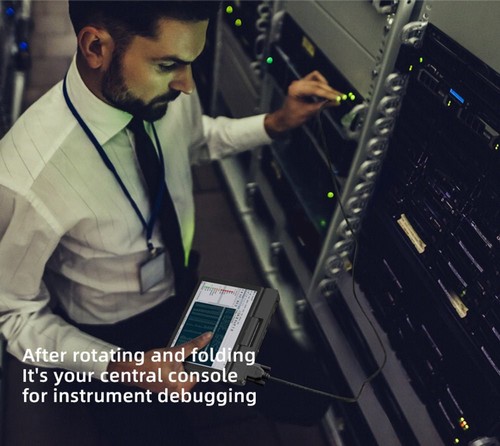 One Netbook  A1 360 Degree 2 in 1 Pocket Laptop Intel M3-8100Y  7" Touch Screen 2560*1200 IPS 16GB RAM 512GB PCIe SSD RS232 Port Gigabit RJ45 Windows 10 Fingerprint- Black