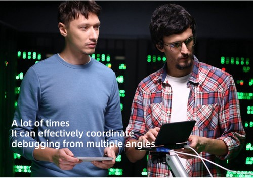 One Netbook  A1 360 Degree 2 in 1 Pocket Laptop Intel M3-8100Y  7" Touch Screen 2560*1200 IPS 16GB RAM 512GB PCIe SSD RS232 Port Gigabit RJ45 Windows 10 Fingerprint- Black