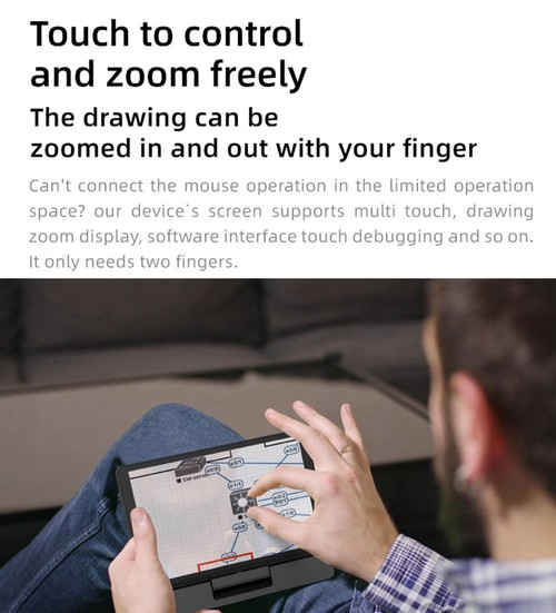 One Netbook  A1 360 Degree 2 in 1 Pocket Laptop Intel M3-8100Y  7" Touch Screen 2560*1200 IPS 16GB RAM 512GB PCIe SSD RS232 Port Gigabit RJ45 Windows 10 Fingerprint- Black