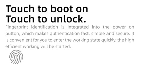 One Netbook  A1 360 Degree 2 in 1 Pocket Laptop Intel M3-8100Y  7" Touch Screen 2560*1200 IPS 16GB RAM 512GB PCIe SSD RS232 Port Gigabit RJ45 Windows 10 Fingerprint- Black