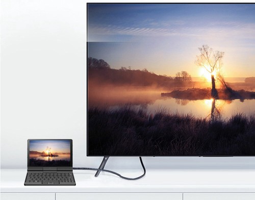 One Netbook  A1 360 Degree 2 in 1 Pocket Laptop Intel M3-8100Y  7" Touch Screen 2560*1200 IPS 16GB RAM 512GB PCIe SSD RS232 Port Gigabit RJ45 Windows 10 Fingerprint- Black