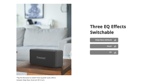 Tronsmart Element Mega Pro 60W Bluetooth 5.0 Speaker SoundPulse IPX5 Voice Assistant NFC TWS Pairing