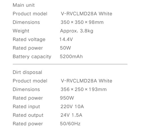 Xiaomi VIOMI S9 Robot Vacuum Cleaner with Intelligent Dust Collector Integrated Sweeping and Mopping 2700Pa Powerful Suction LDS Laser Navigation 220 Mins Running Time 250ml Electric Water Tank Mijia APP Control for Pets Hair, Carpets and Hard Floor
