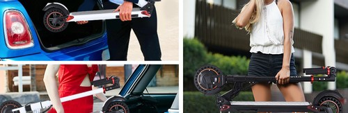 [2020 NEW] KUGOO S1 Plus Folding Electric Scooter 350W Motor 7.5Ah Clear LCD Display Screen Max 30km/h 3 Speed Modes Max Range up to 25km Easy Folding - Black