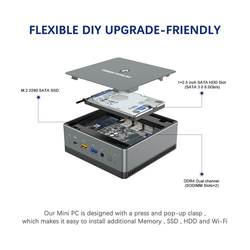 ミニPC Minisforum UM250 Minisforum UM250/UM270/UM300 Refurbished