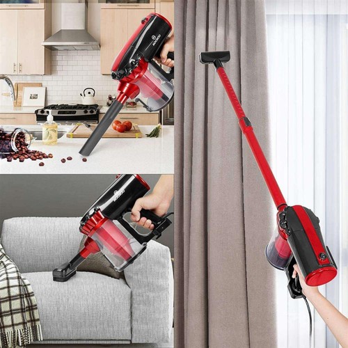 MOOSOO D600 Handheld Corded Vacuum Cleaner Red