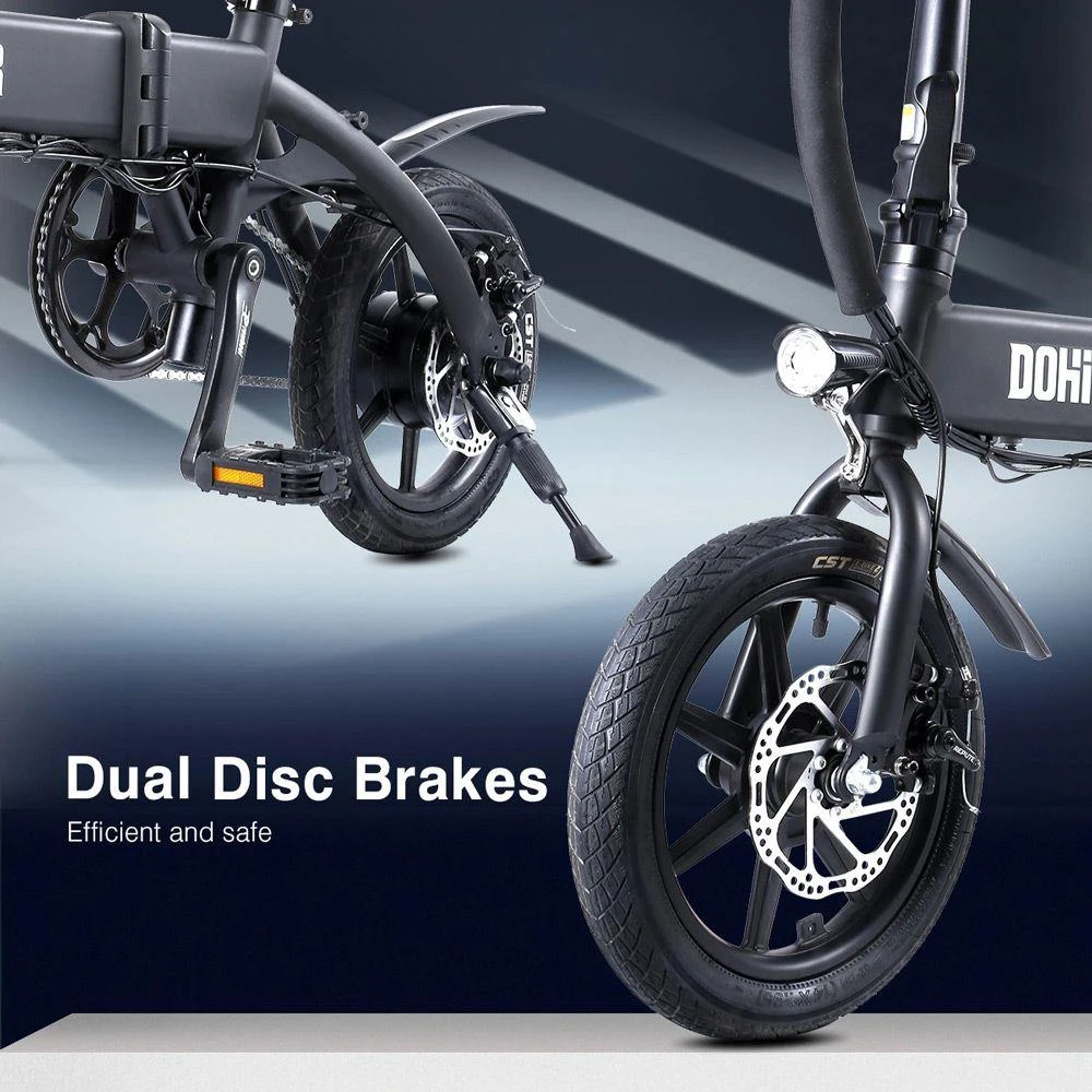 DOHIKER KSB14インチ折りたたみ式シティバイク14Wモーターブラック
