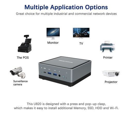 MINISFORUM U820 i5-8279U 8G RAM/256G Windows10 Mini PC