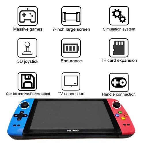 PS7000 7inch Handheld Game Console 32GB 5000+ Games