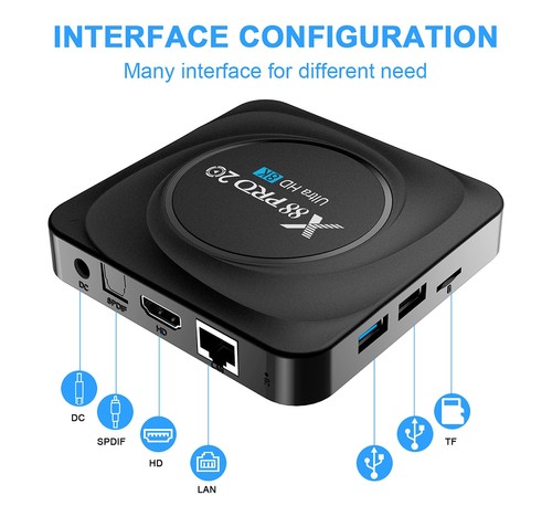 X88 PRO 20 RK3566 Android 11 RK3566 8GB/128GB TV BOX