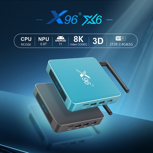 X96 X6 Android 11 RK3566 8GB/128GB TV BOX