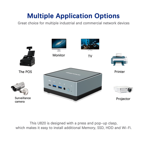 MINISFORUM U820 i5-8279U 16G RAM/512G Windows10 Mini PC