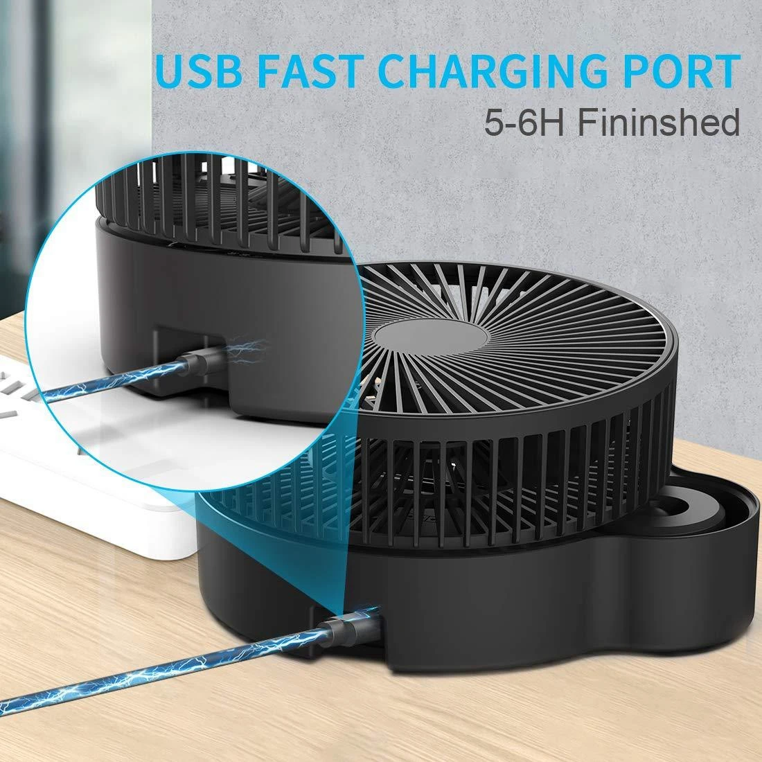 Ventilatore Da Monitor USB Con Clip - 3 Velocit&agrave;, Regolabile, Per PC E Laptop