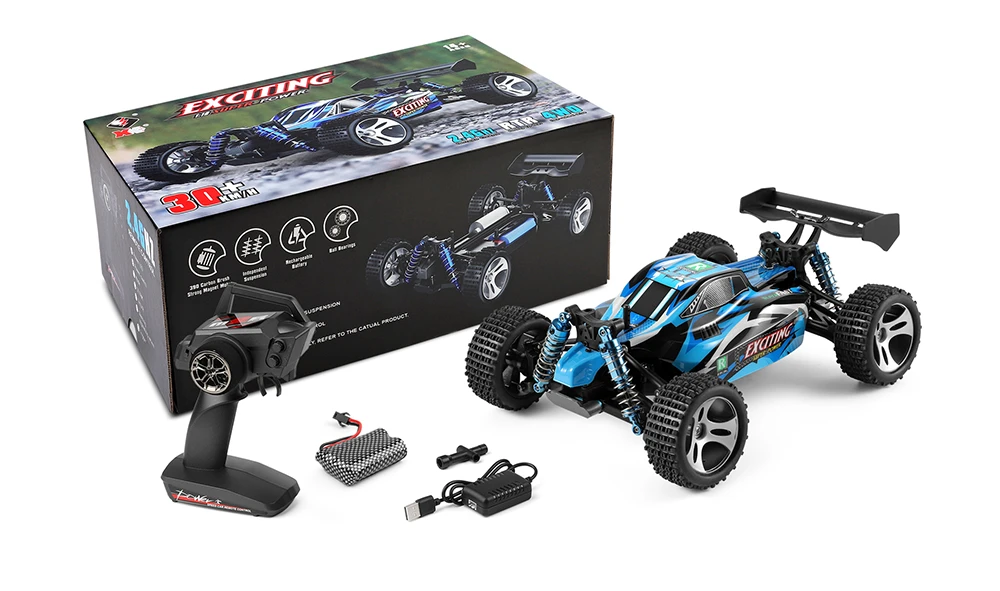 Wltoys 184011 1/18 2.4G 4WD 30km/h Full Propotional Control RC Car RTR