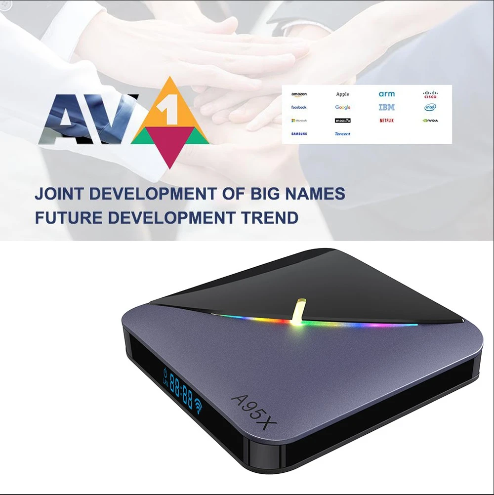 A95X F3 air II TV BOX Android 11 Amlogic S905W2 Quad Core ARM Cortex A53 4G RAM 32GB ROM 2.4G+5G WIFI 4K AV1 RGB Light