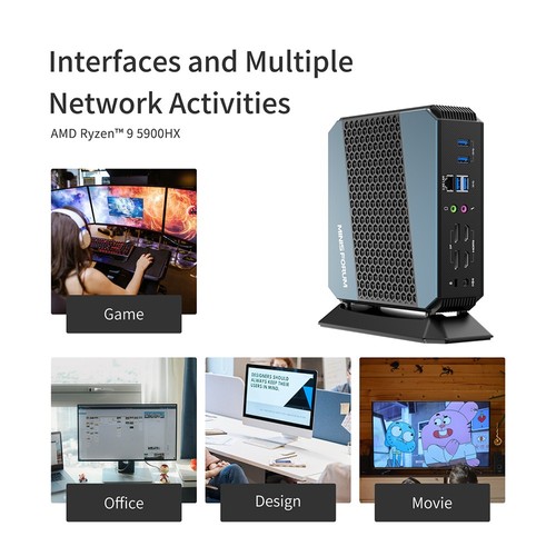 ミニPC MINISFORUM HX90 32G/512G+256G Win11pro MINISFORUM HX90 Mini PC 32GB RAM 512GB SSD