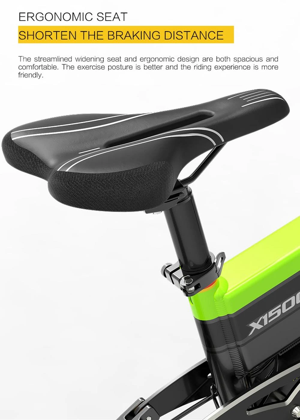 Vélo de montagne électrique pliable à gros pneus BEZIOR X1500 Batterie 12,8 Ah Moteur BMS 1500 W Roues 26 x 4,0 Cadre en alliage d'aluminium Manette de vitesse Shimano 27 vitesses Vitesse maximale 40 km/h 100 km Autonomie assistée IP54 Frein à disque à huile VTT - Noir Jaune