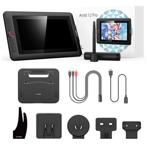 XP-PEN Artist 12 Pro Graphic Tablet with Inch IPS Display Black