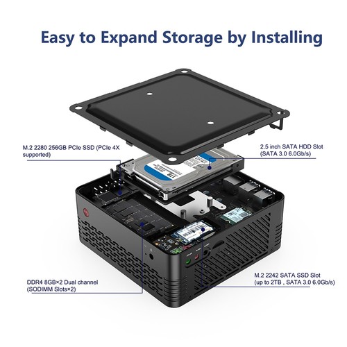 MINISFORUM EliteMini X500 Mini PC 16GB/512GB Ryzen5 5600G